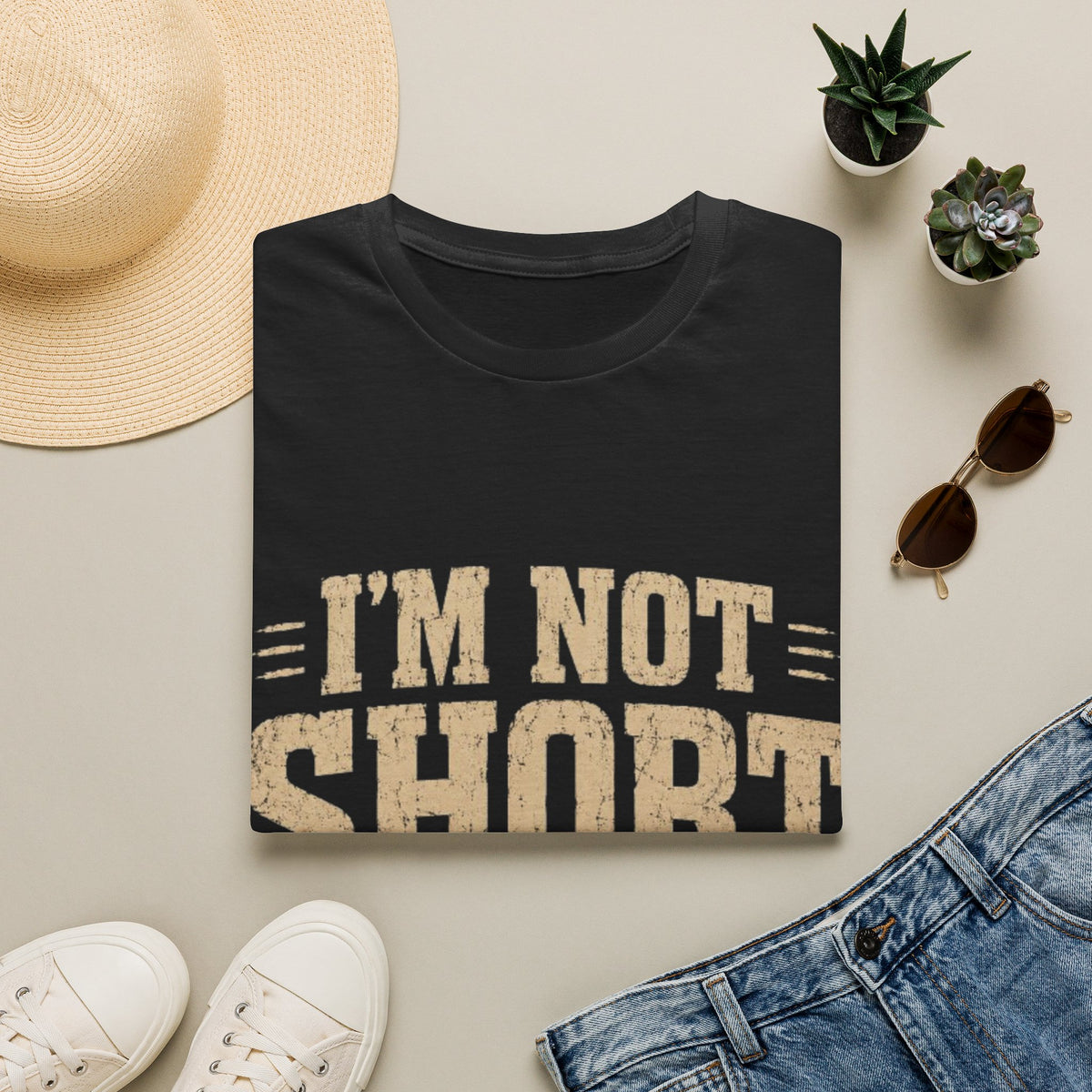 Adult T-Shirt — “I’m Not Short, I’m Fun Size” Funny Graphic Tee