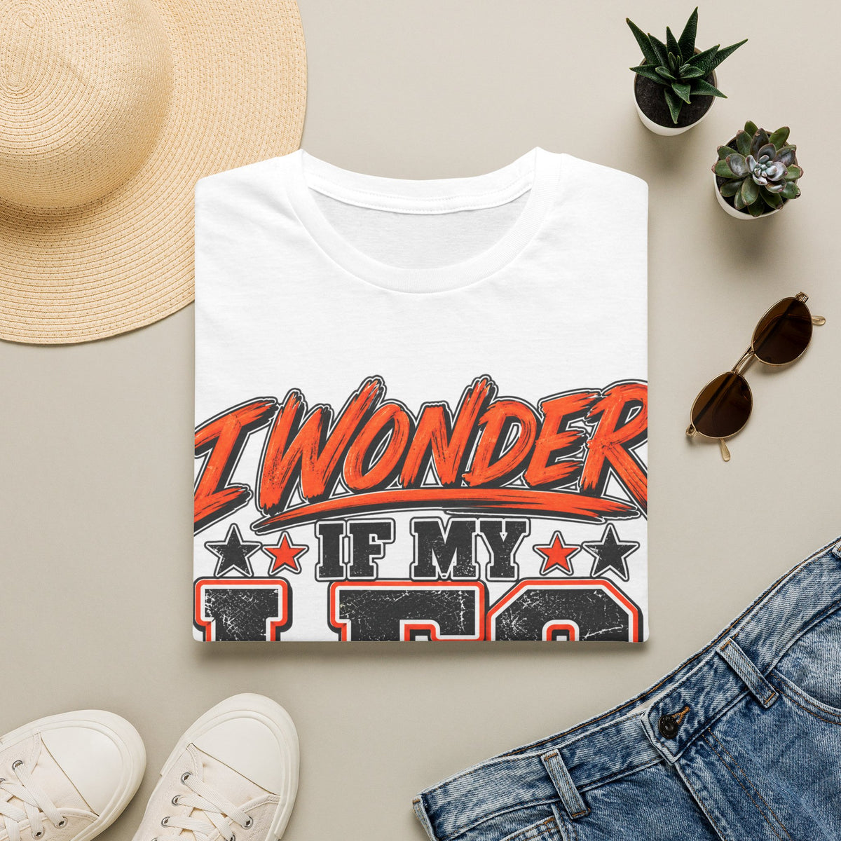 Graphic Adult T-Shirt — "I Wonder If My Leg Misses Me Too" Retro Sports Tee