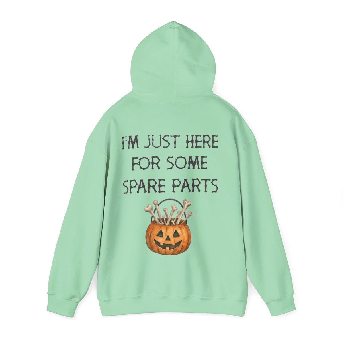 Halloween Pumpkin 'I'm Just Here for Some Spare Parts' Adult Hoodie