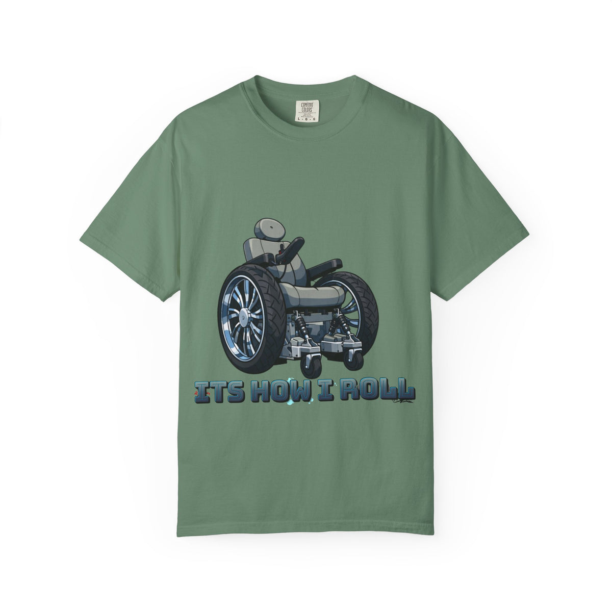 Adult T-Shirt — 'It's How I Roll' Wheelchair Graphic Tee