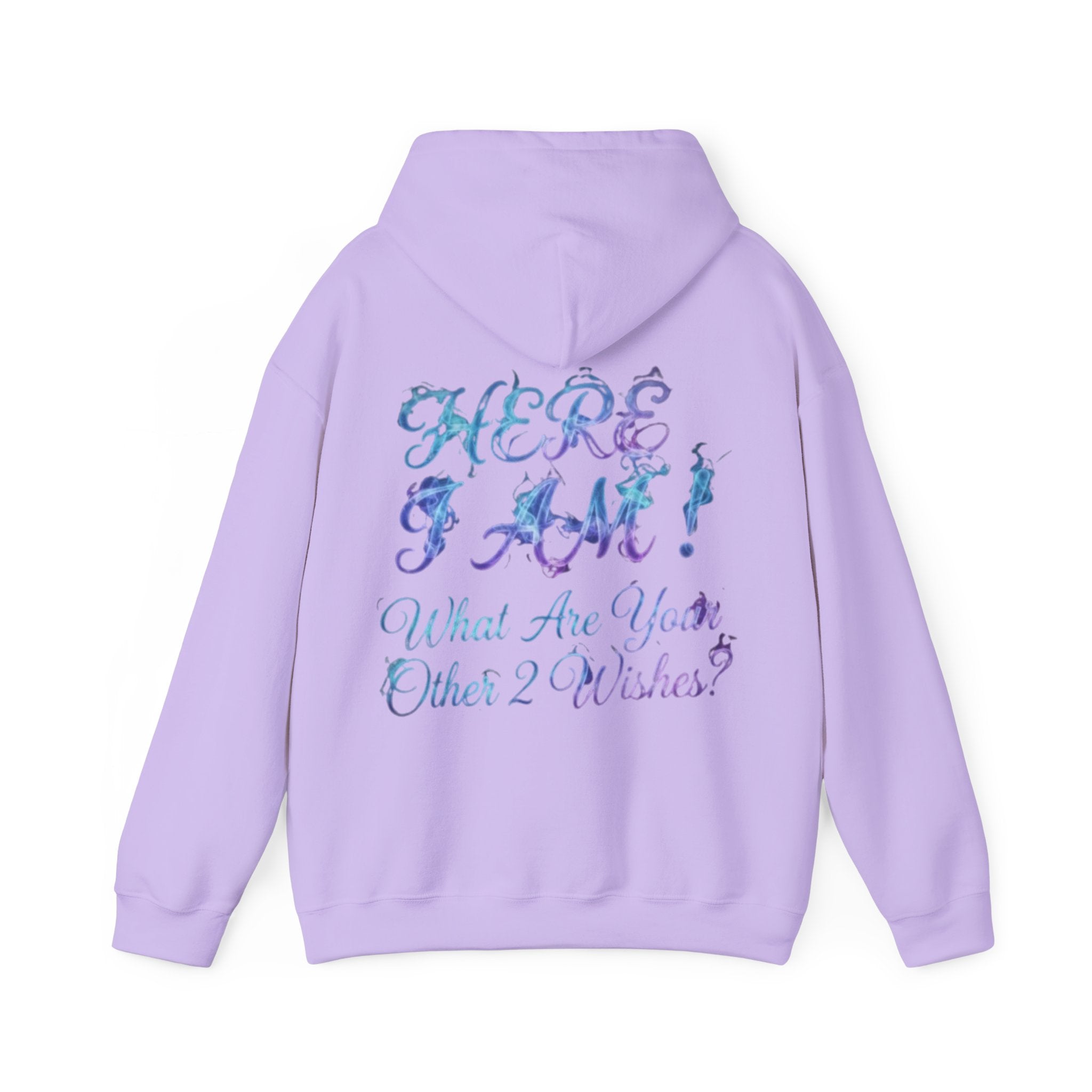 Adult Hoodie — “Here I Am!” Inspirational Script Hooded Sweatshirt