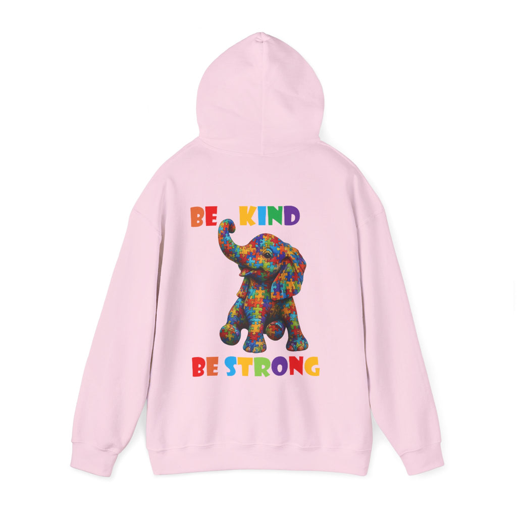 Colorful Elephant 'Be Kind Be Strong' / Adult Hoodie