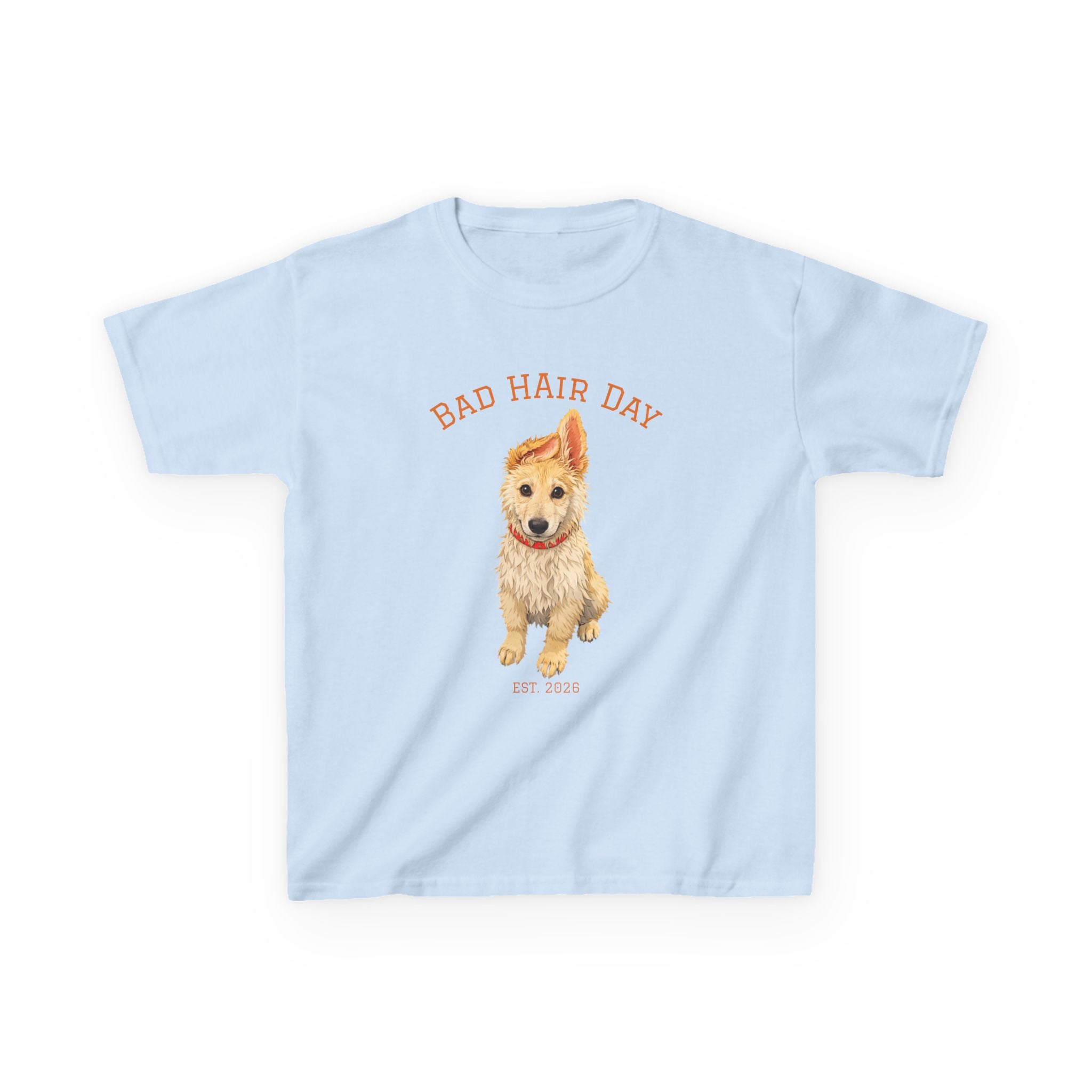 Bad Hair Day Puppy Tee | Tyra Illustration Kids T-Shirt