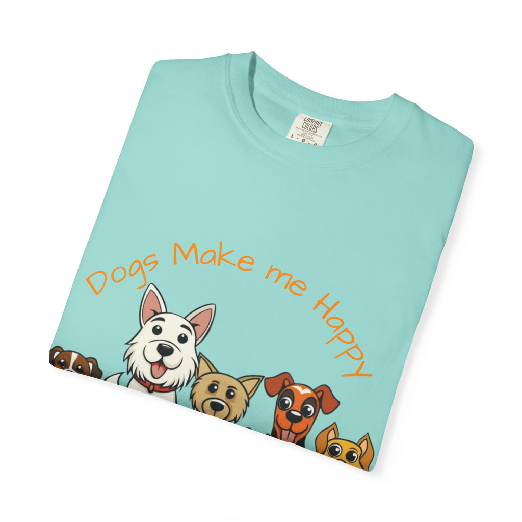 Dog Lover Tee — "Dogs Make Me Happy, Humans Make My Head Hurt" Graphic Adult T-Shirt