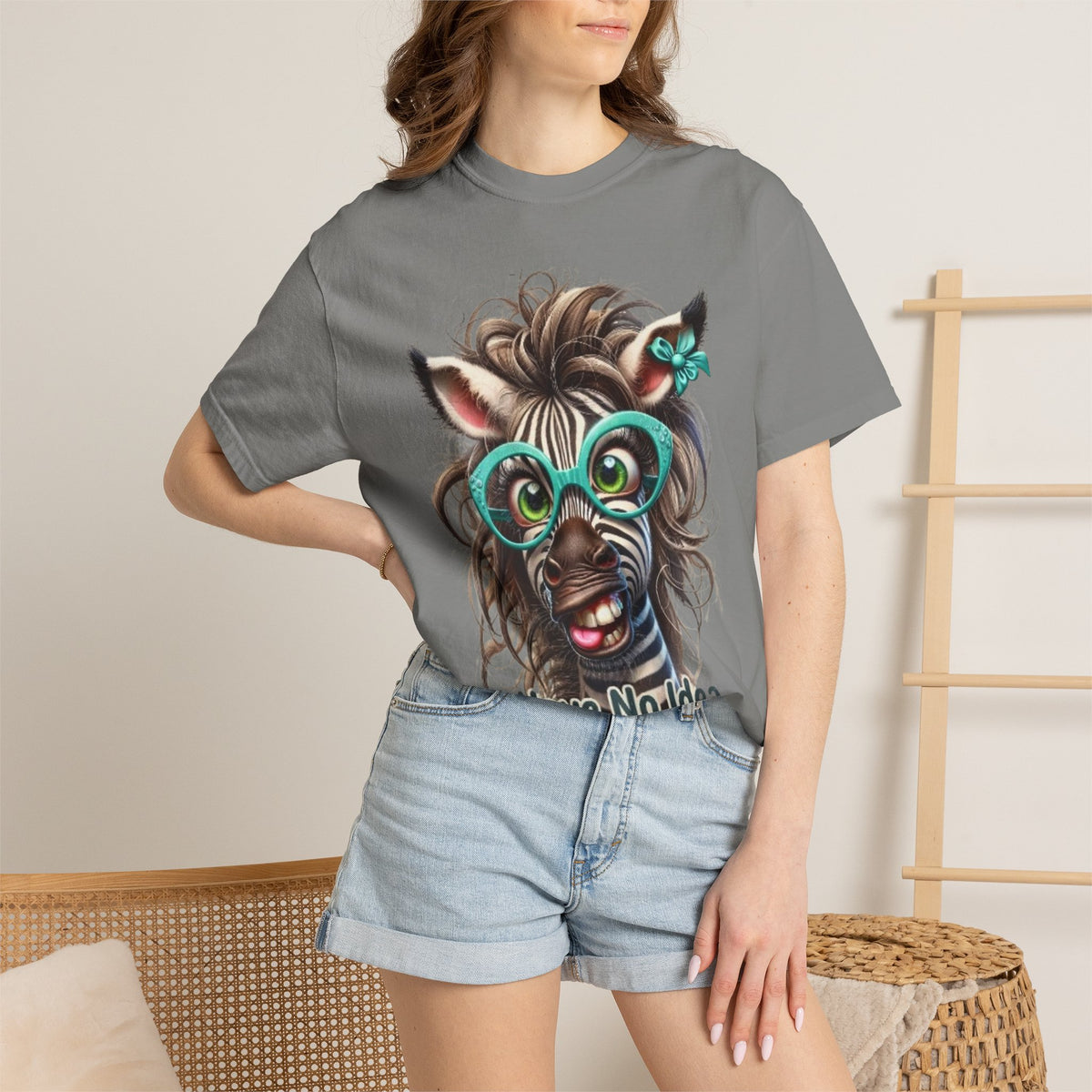 Funny Zebra Adult T-Shirt — "I Have No Idea What I’m Doing" Graphic Tee
