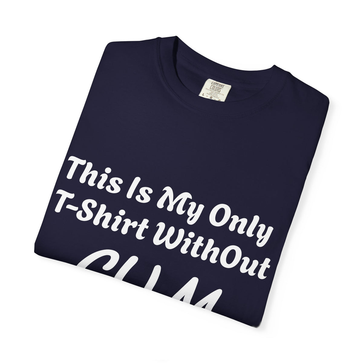 Provocative Graphic Adult T-Shirt - "This Is My Only T-Shirt Without CUM On It"