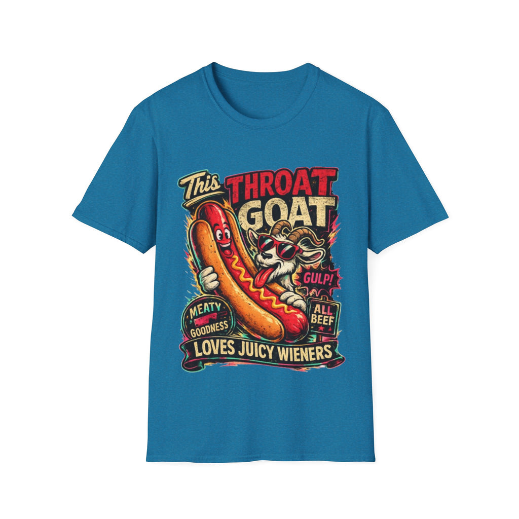 This Throat Goat Adult T-Shirt — Retro Hot Dog Graphic Tee