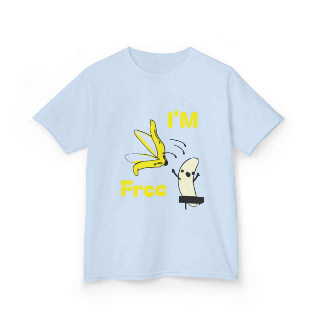 Kids Tee — Cute 'I'm Free' Banana Cartoon Shirt for Children