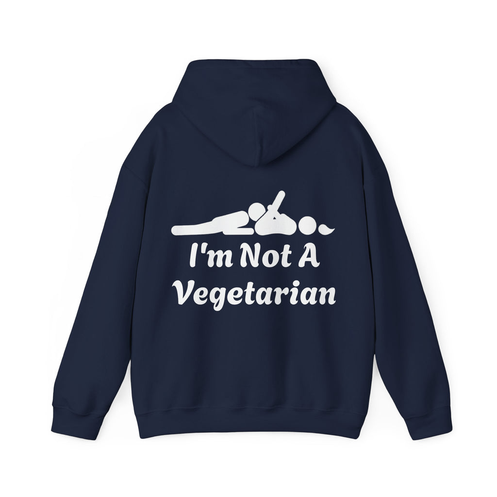 Classic White Adult Hoodie — i'm Not A Vegetarian