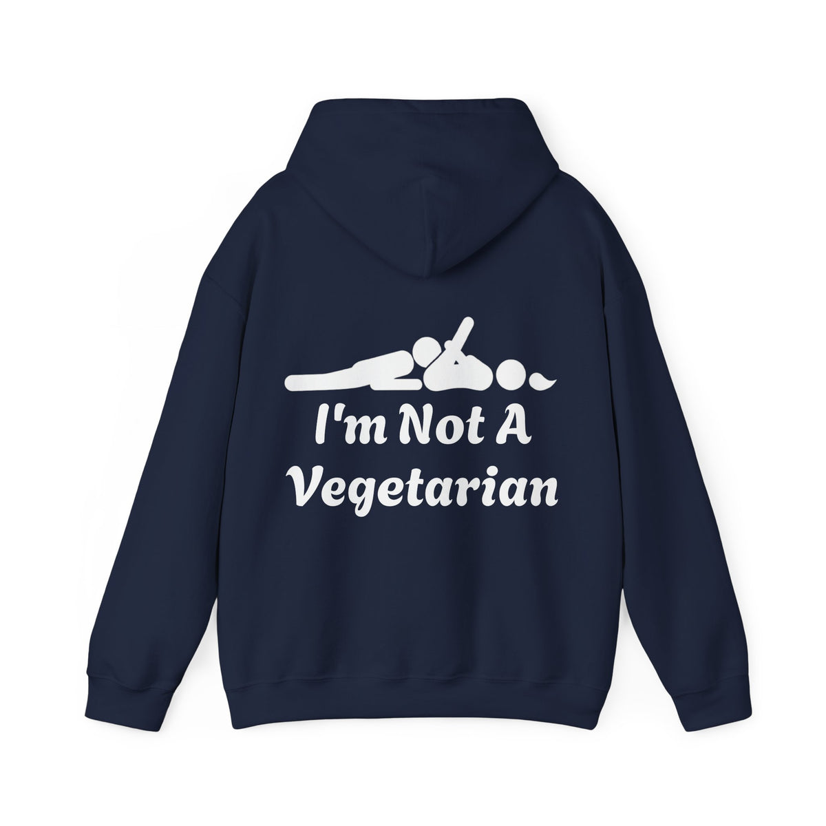 Classic White Adult Hoodie — i'm Not A Vegetarian