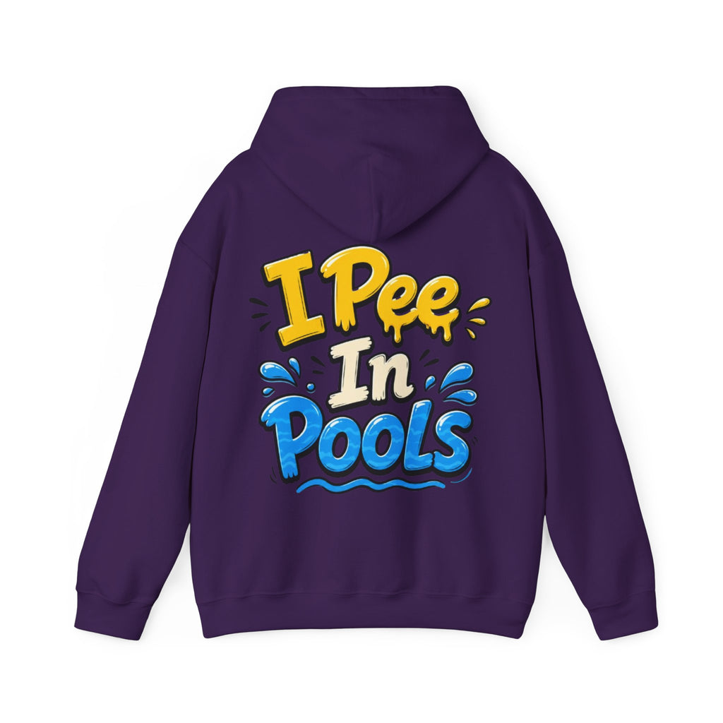 Adult Hoodie — I Pee In Pools Funny Graphic Pullover