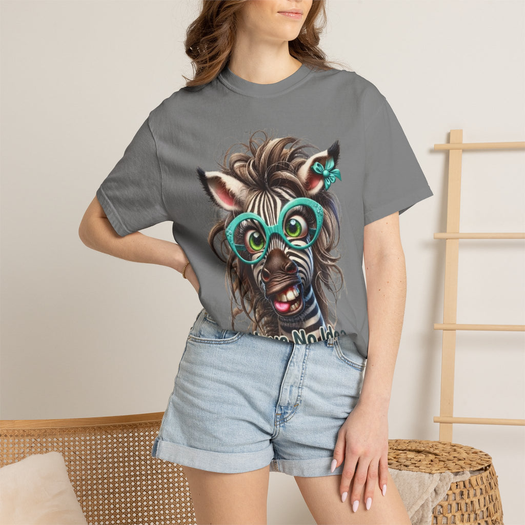 Funny Zebra Adult T-Shirt — "I Have No Idea What I’m Doing" Graphic Tee