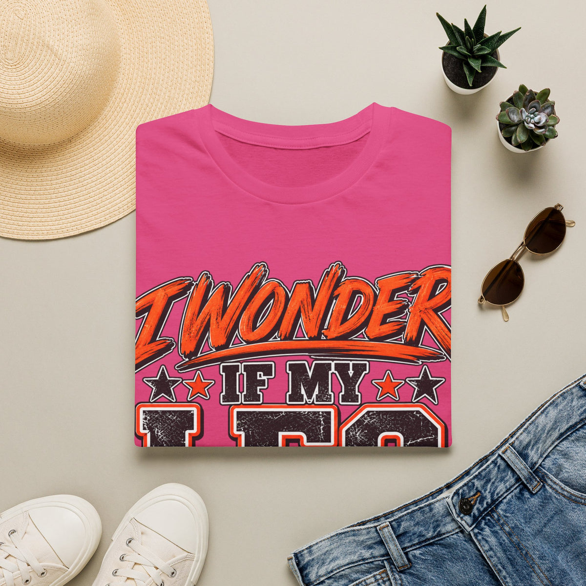 Graphic Adult T-Shirt — "I Wonder If My Leg Misses Me Too" Retro Sports Tee