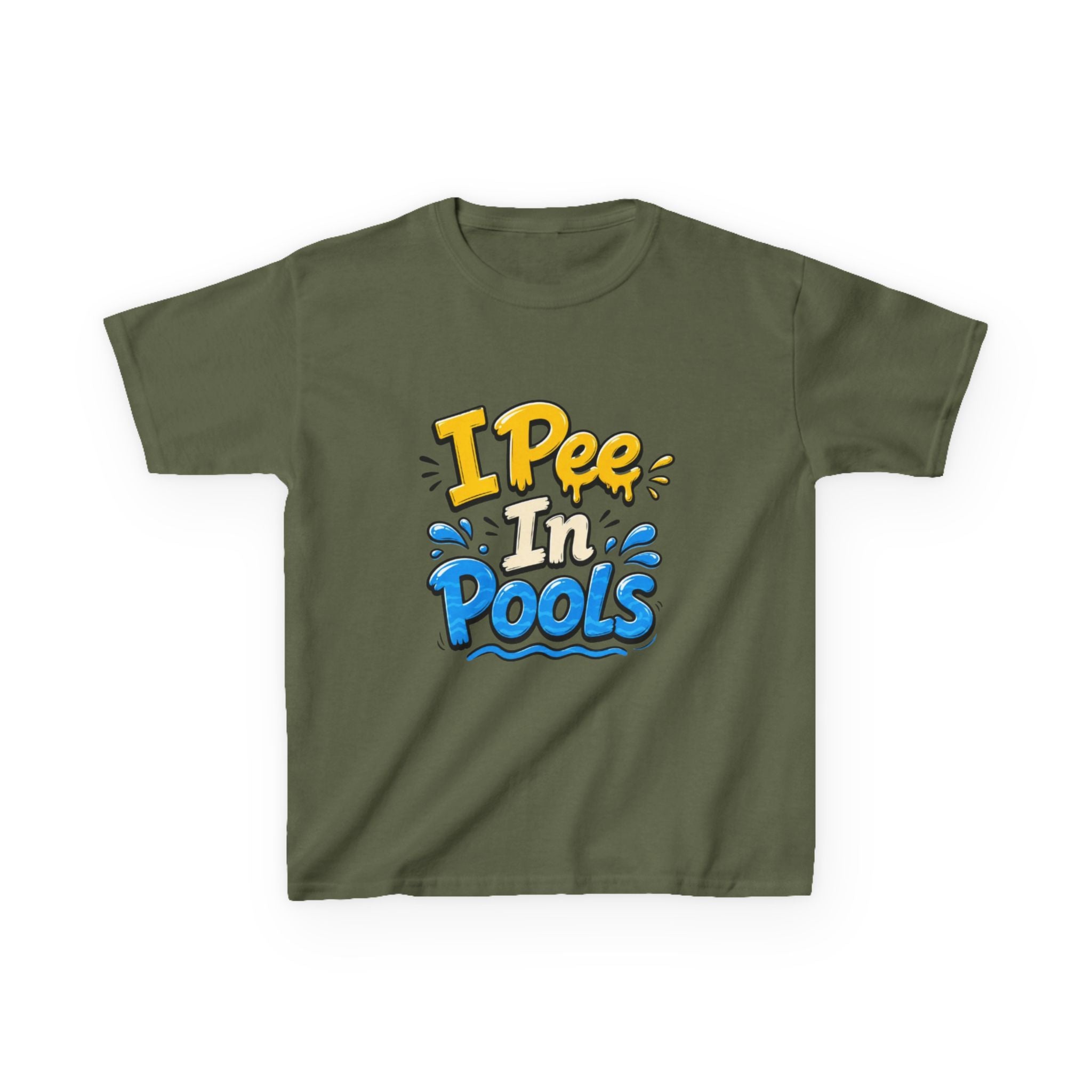 Kids Tee — "I Pee In Pools" Funny Summer Swim Shirt