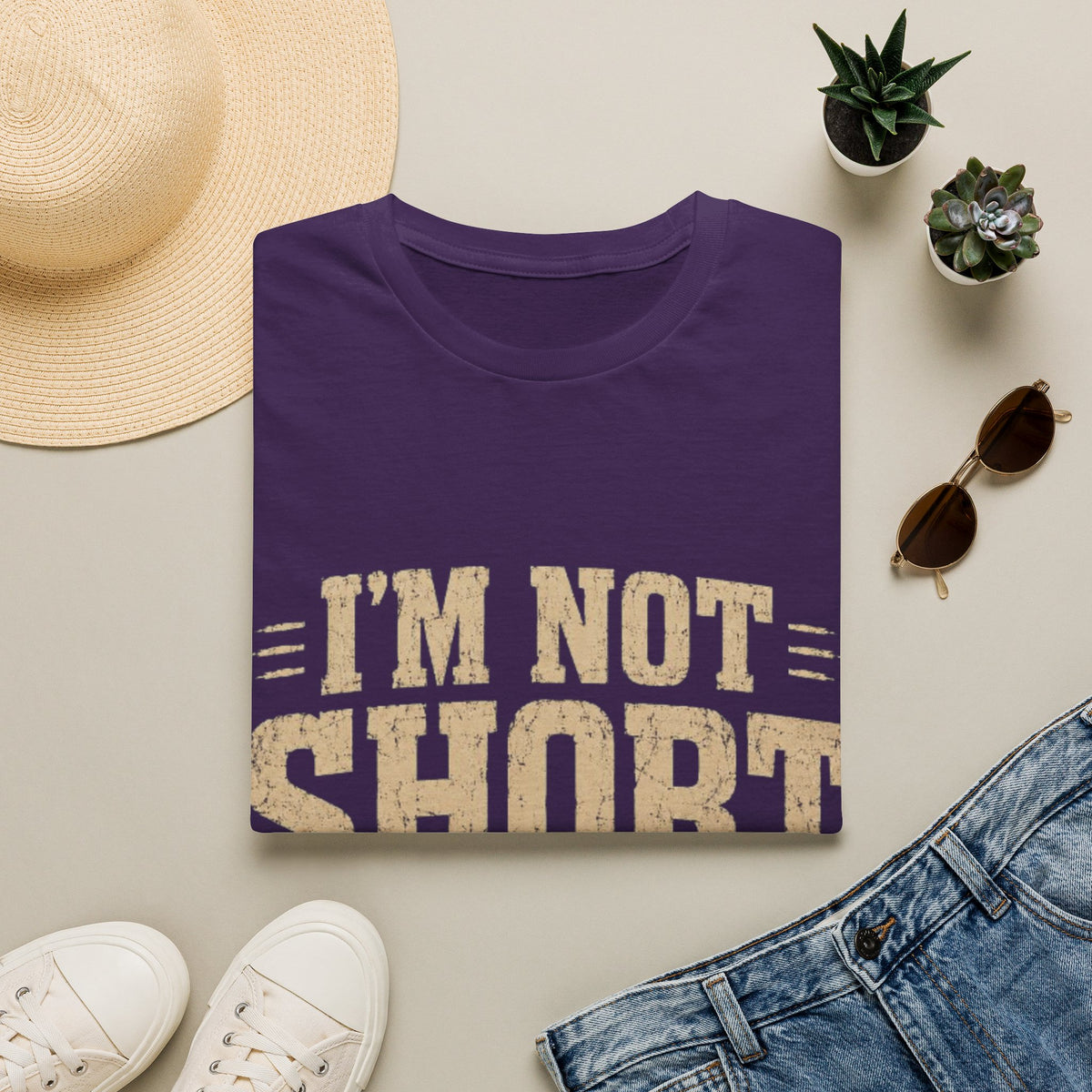 Adult T-Shirt — “I’m Not Short, I’m Fun Size” Funny Graphic Tee