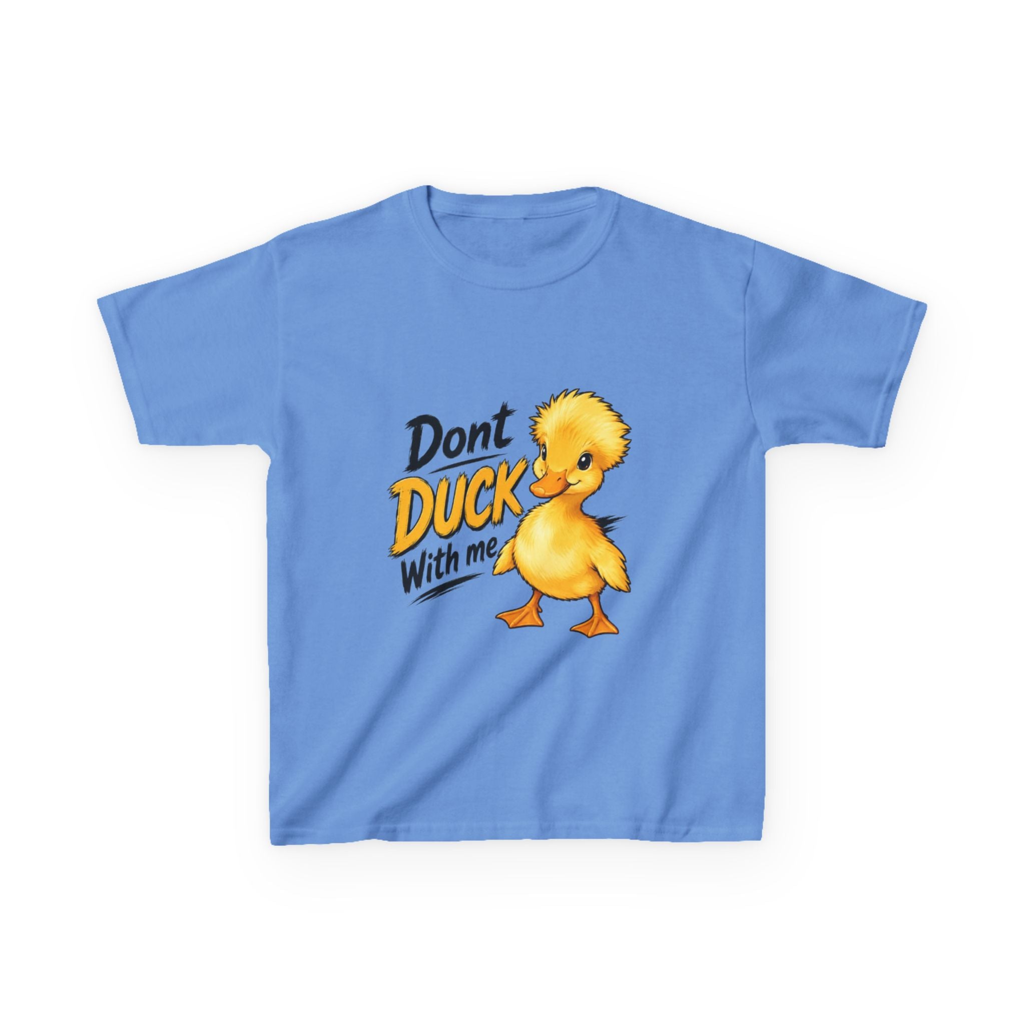 Kids Tee — “Don't Duck With Me” Cute Angry Duck Graphic