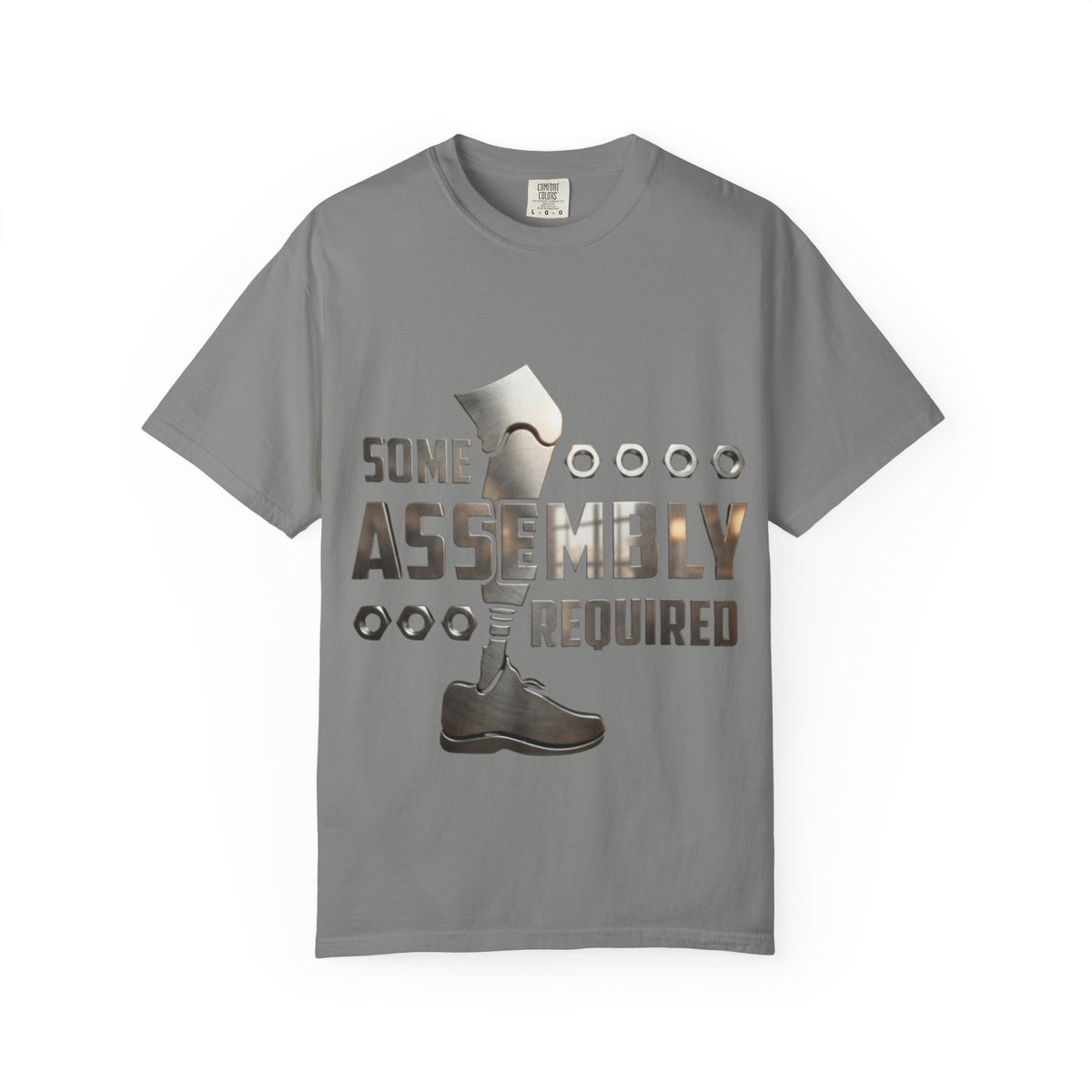 Some Assembly Required Adult T-Shirt — Funny DIY Carpenter Tee