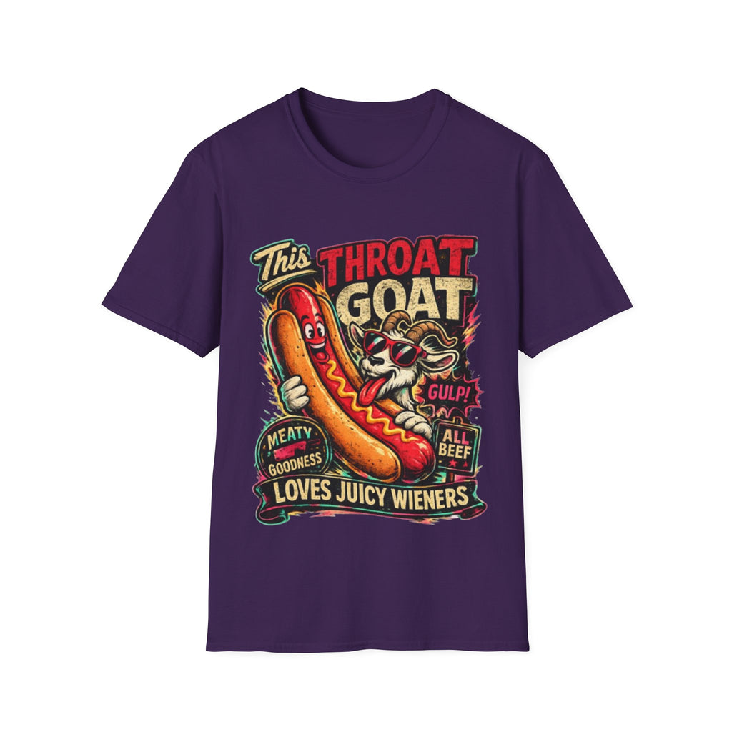 This Throat Goat Adult T-Shirt — Retro Hot Dog Graphic Tee