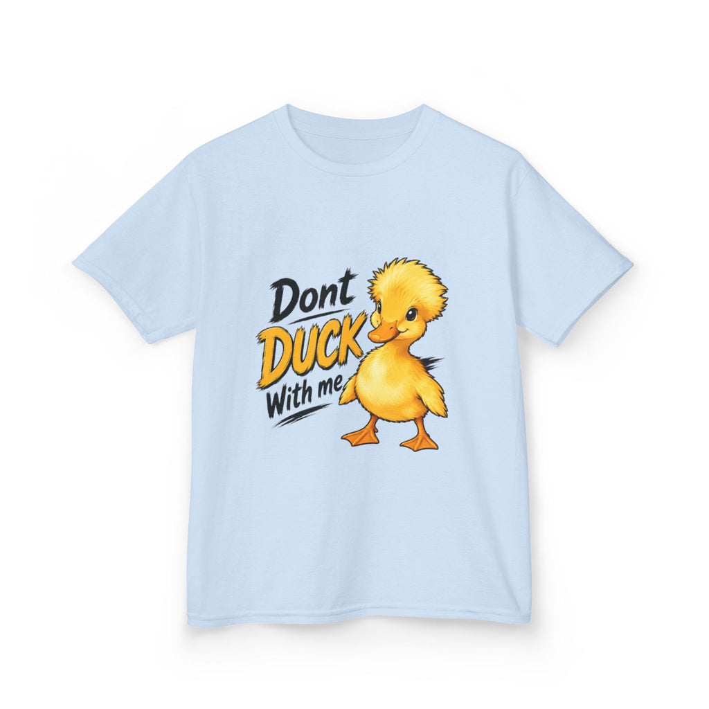Kids Tee — “Don't Duck With Me” Cute Angry Duck Graphic