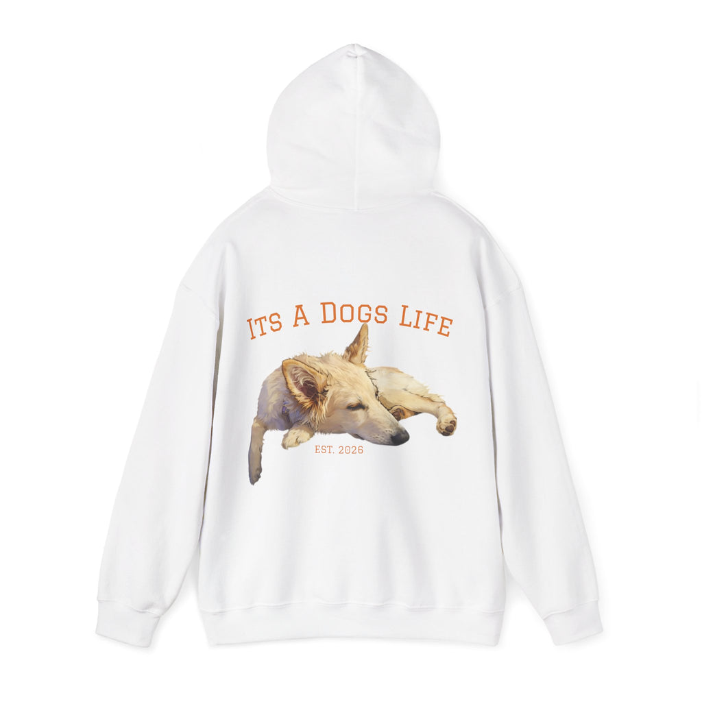 Sleeping Dog Illustration Adult Hoodie | "It's a Dog's Life" Graphic Hoodie