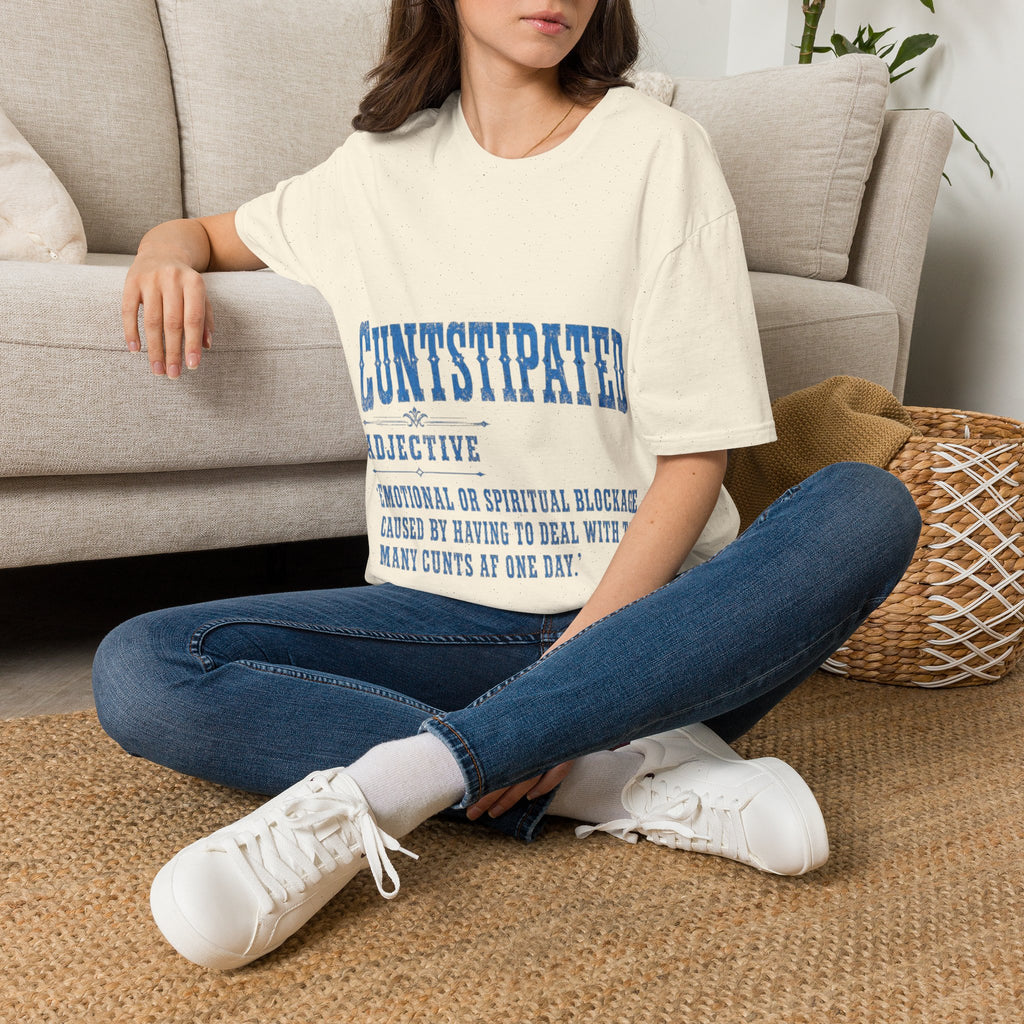 Graphic Adult Tee — 'Cuntstipated' Bold Text Shirt