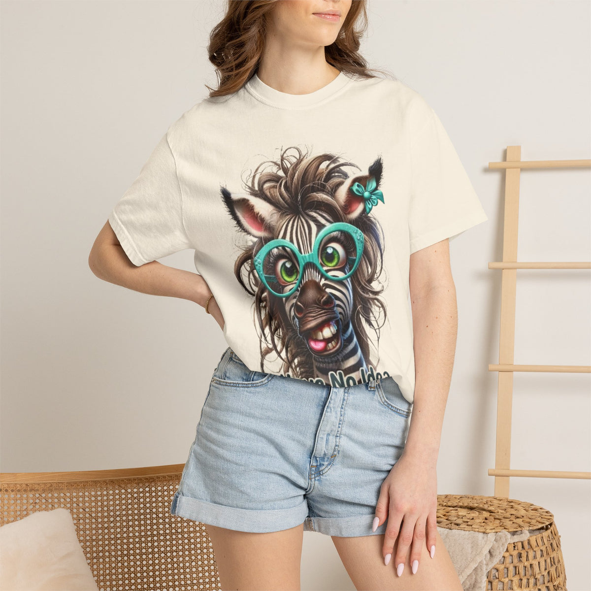Funny Zebra Adult T-Shirt — "I Have No Idea What I’m Doing" Graphic Tee
