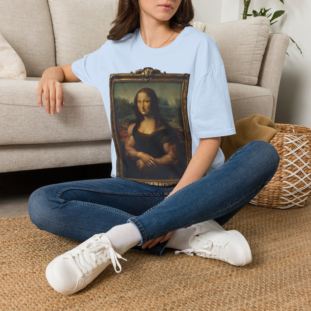 Mona Lisa Portrait Adult T-Shirt — Classic Renaissance Art Tee