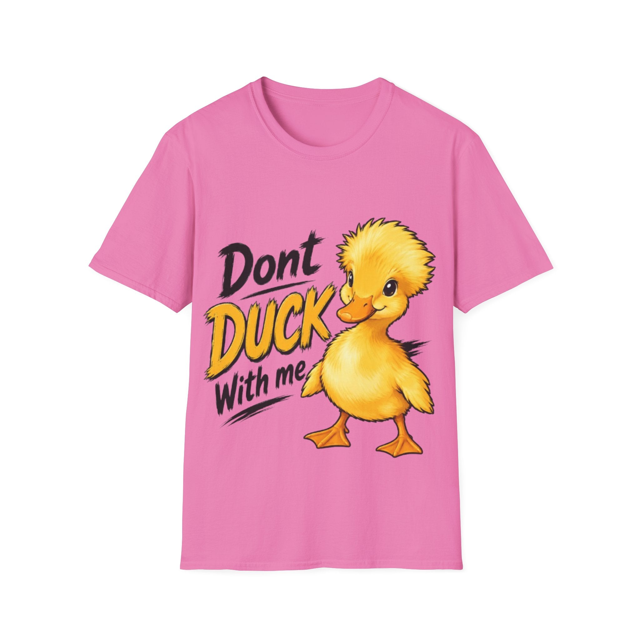 Don't Duck With Me Adult T-Shirt — Cute Yellow Duck Graphic Tee