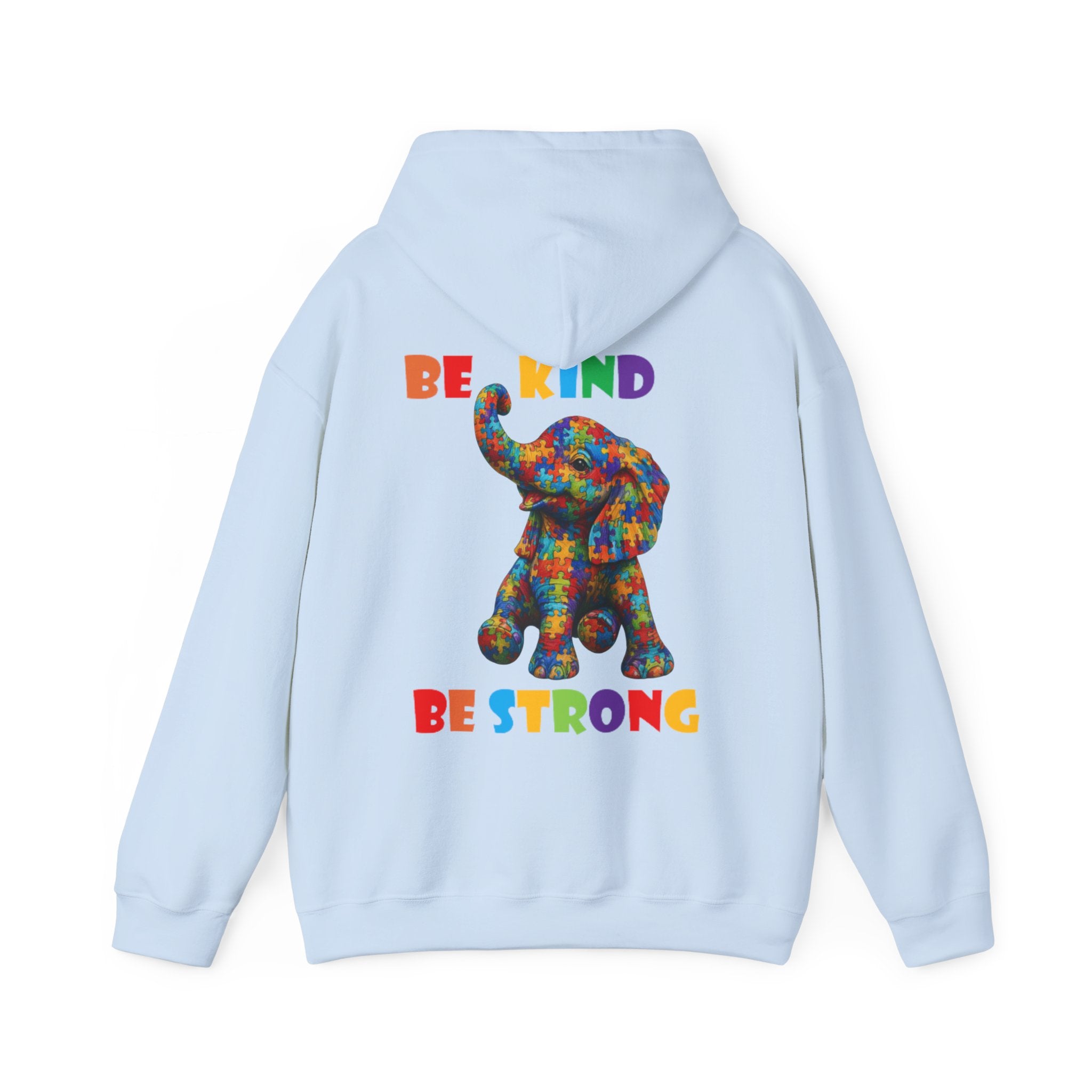 Colorful Elephant 'Be Kind Be Strong' / Adult Hoodie