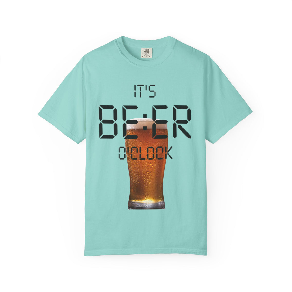Beer O'Clock Adult T-Shirt — "It's BEER O'CLOCK" Graphic Tee with Pint Glass