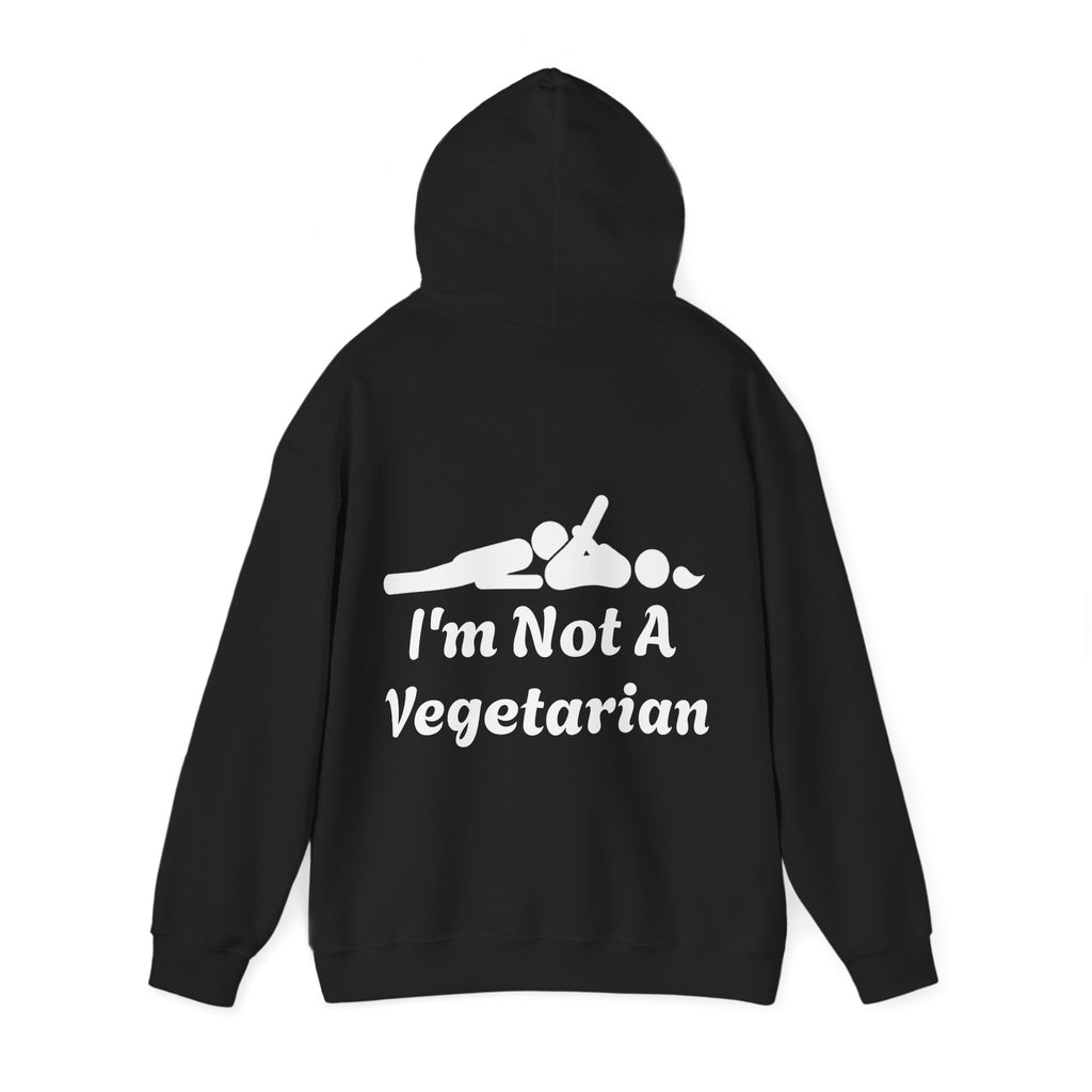Classic White Adult Hoodie — i'm Not A Vegetarian