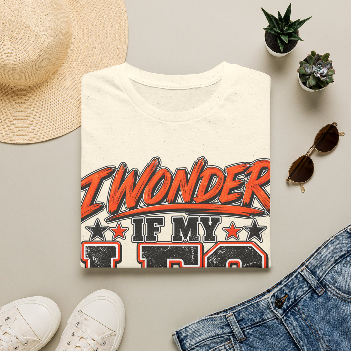Graphic Adult T-Shirt — "I Wonder If My Leg Misses Me Too" Retro Sports Tee