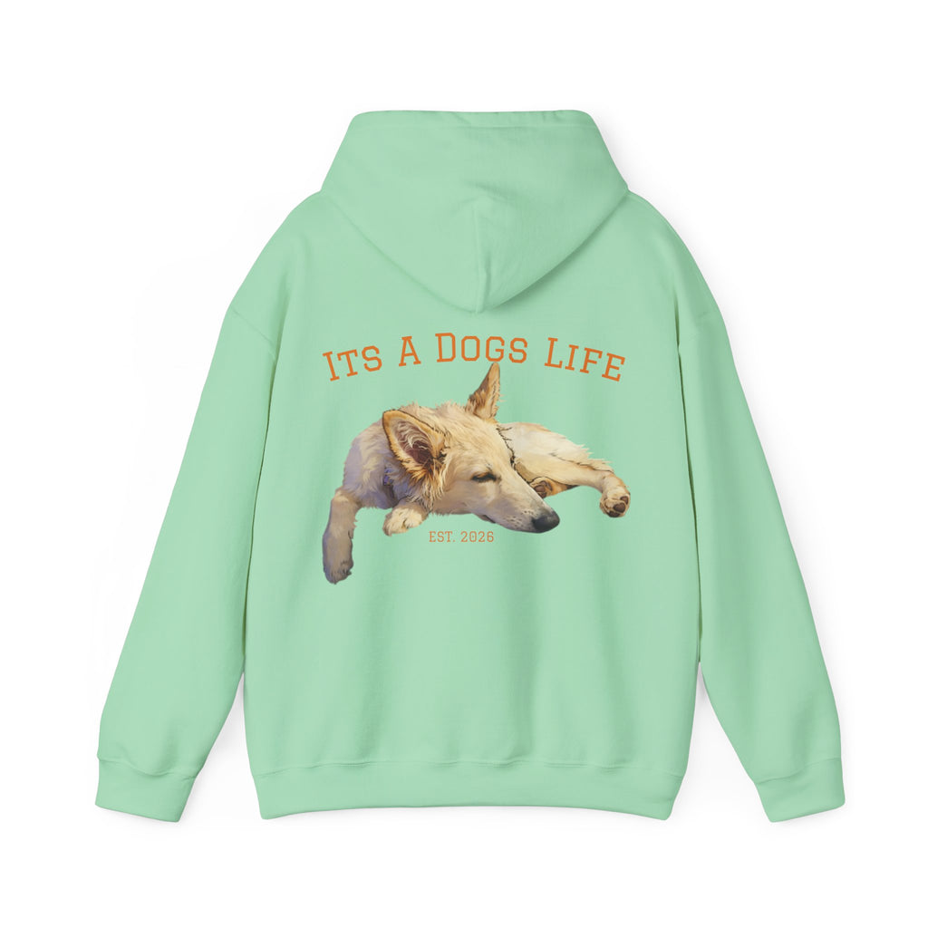 Sleeping Dog Illustration Adult Hoodie | "It's a Dog's Life" Graphic Hoodie
