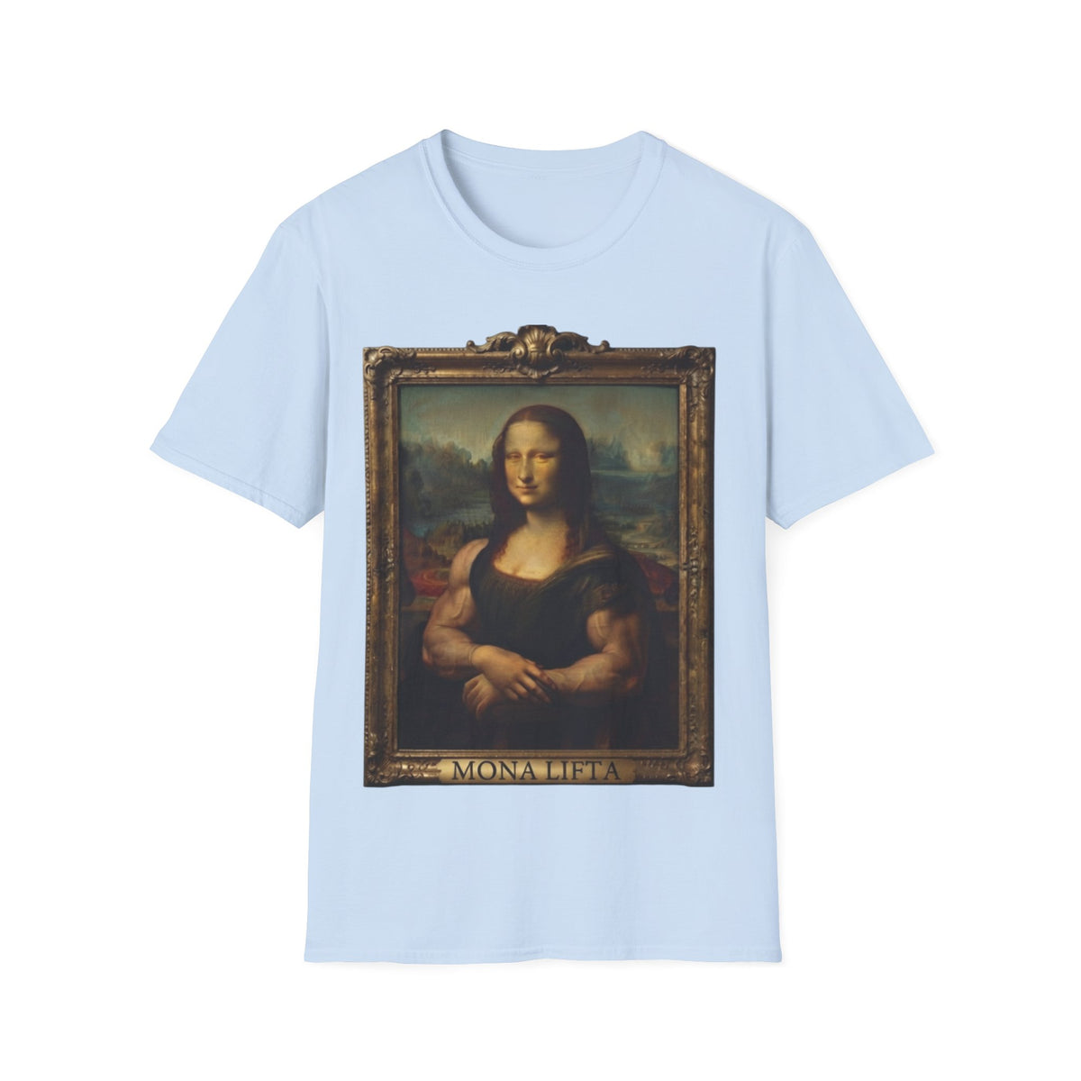 Mona Lisa Portrait Adult T-Shirt — Classic Renaissance Art Tee