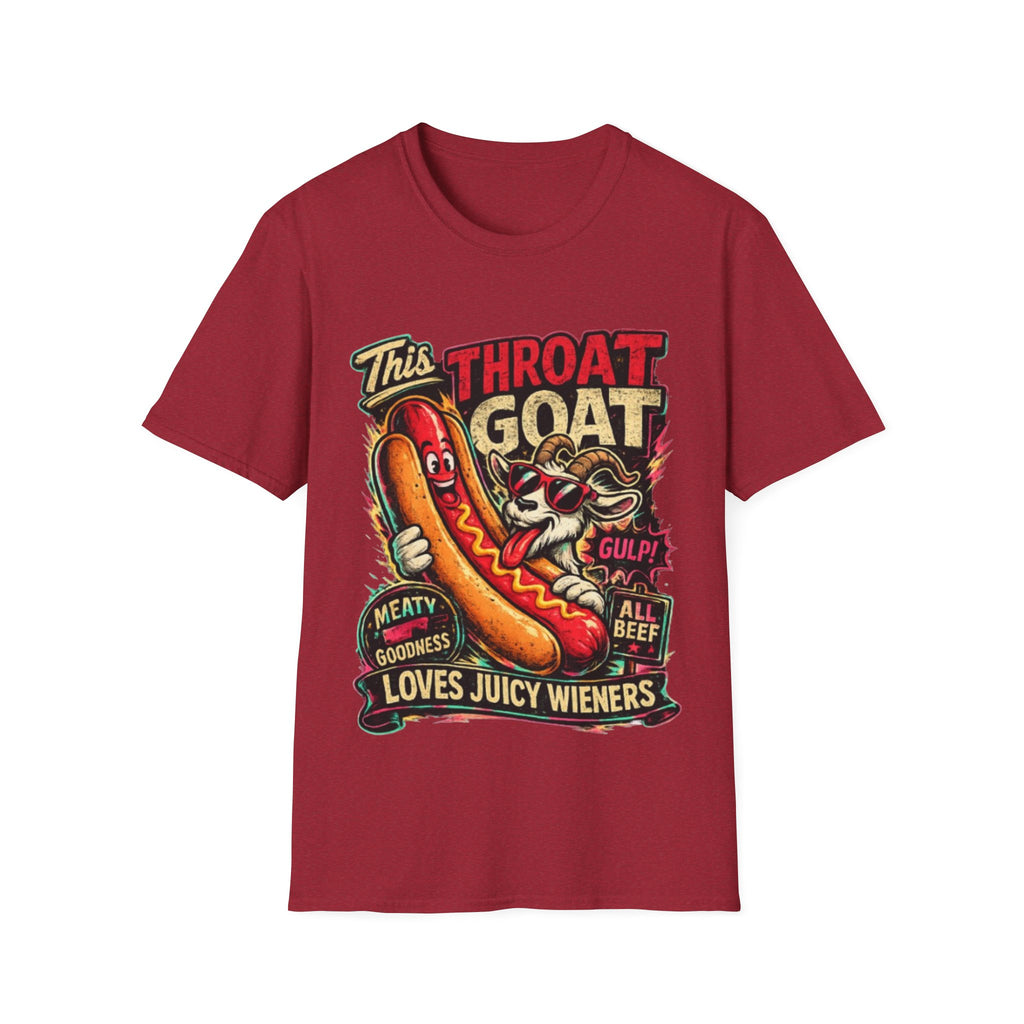 This Throat Goat Adult T-Shirt — Retro Hot Dog Graphic Tee