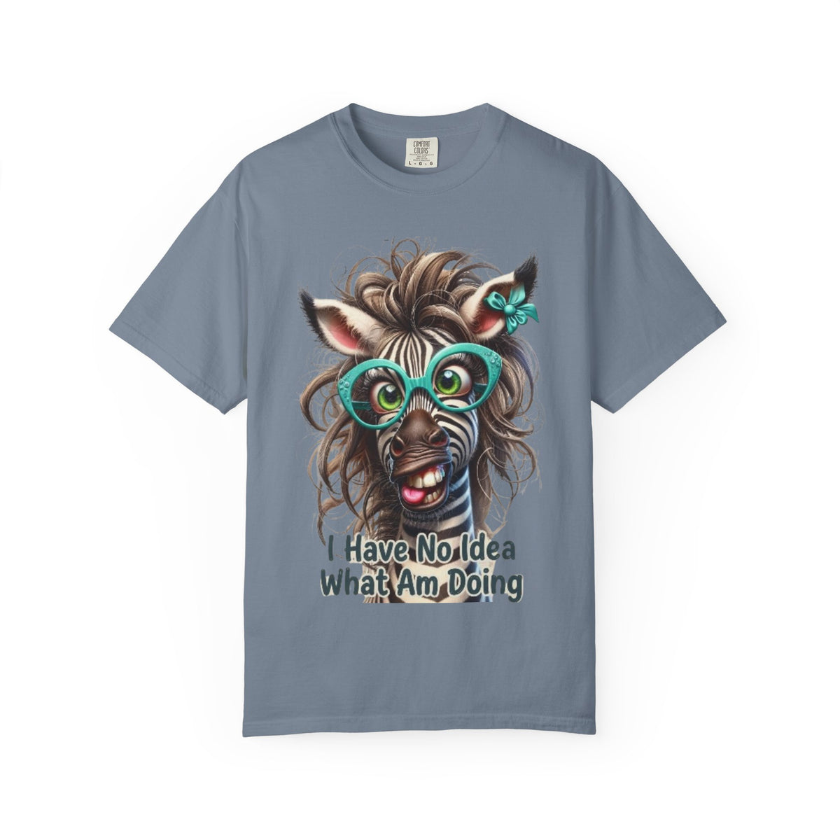 Funny Zebra Adult T-Shirt — "I Have No Idea What I’m Doing" Graphic Tee