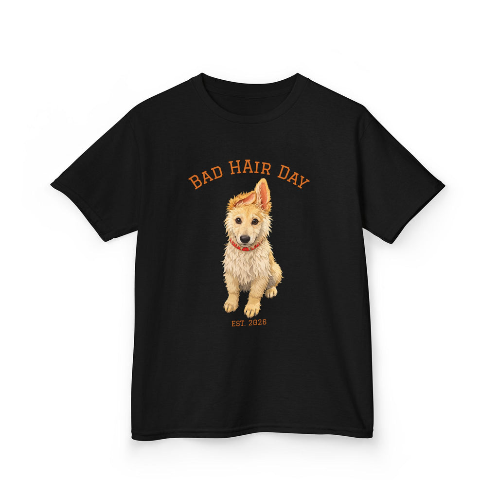 Bad Hair Day Puppy Tee | Tyra Illustration Kids T-Shirt