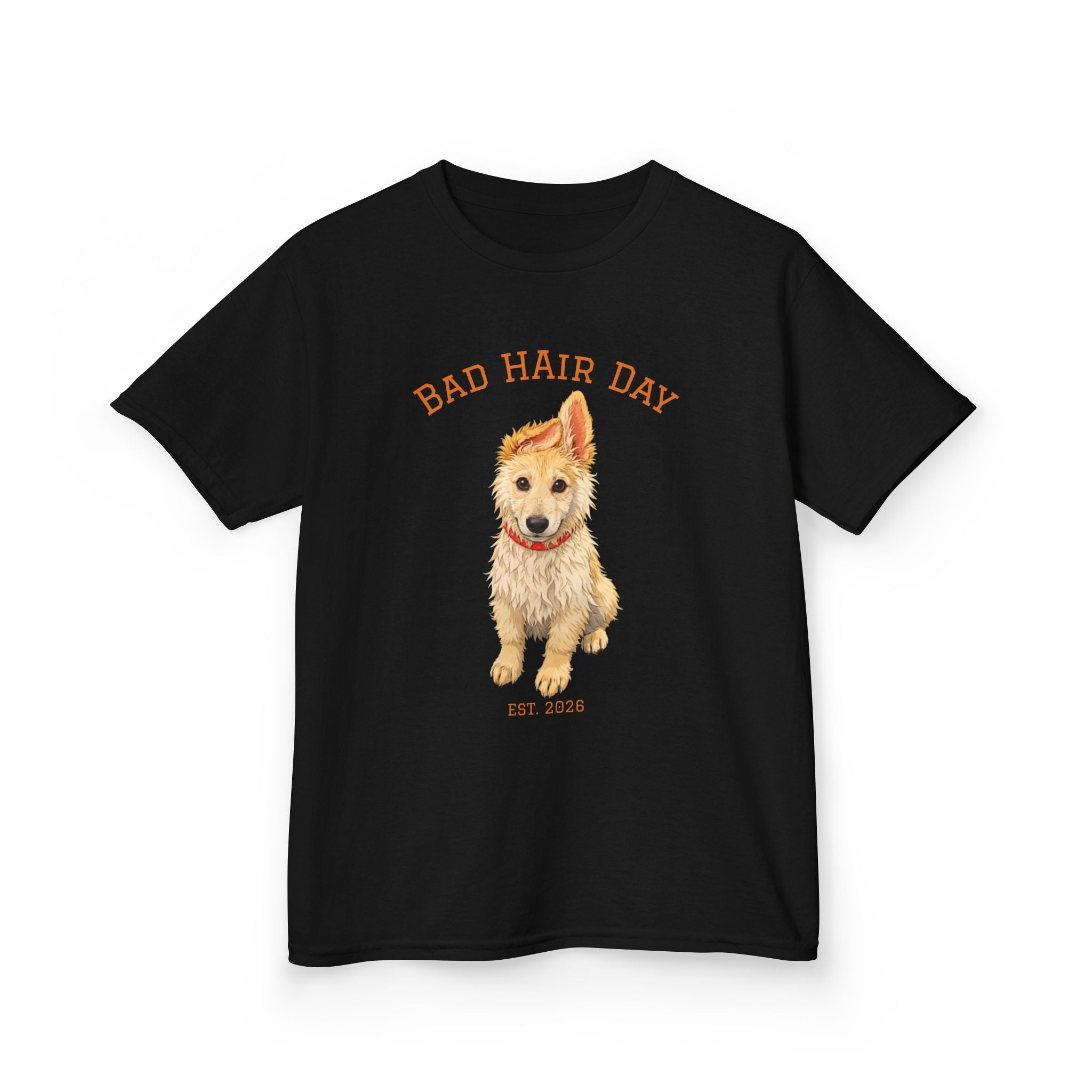 Bad Hair Day Puppy Tee | Tyra Illustration Kids T-Shirt