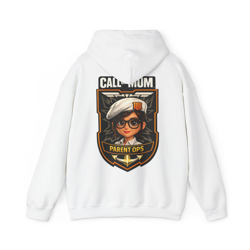 Adult Hoodie - "Call Mom" Parent Ops Gaming Mom Graphic Hoodie