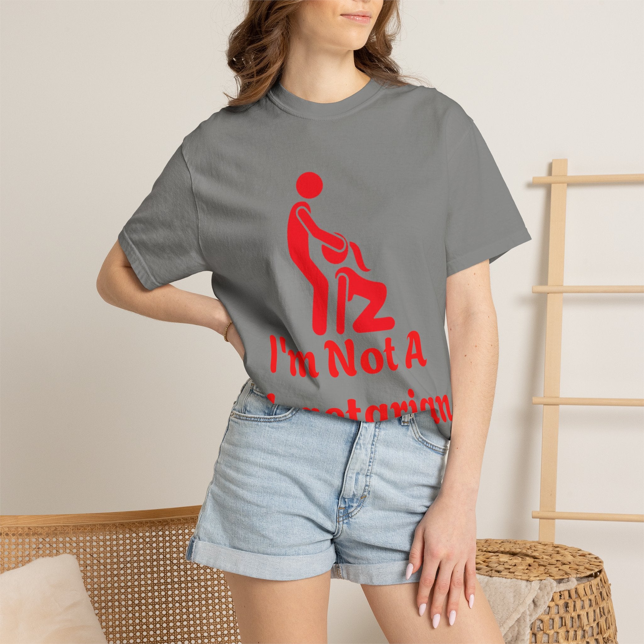 Graphic Adult T‑Shirt — "I'm Not A Vegetarian" Funny Meat Lover Tee