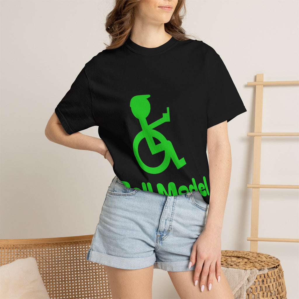 Roll Model Wheelchair Adult T-Shirt — Inclusive Disability Pride Tee