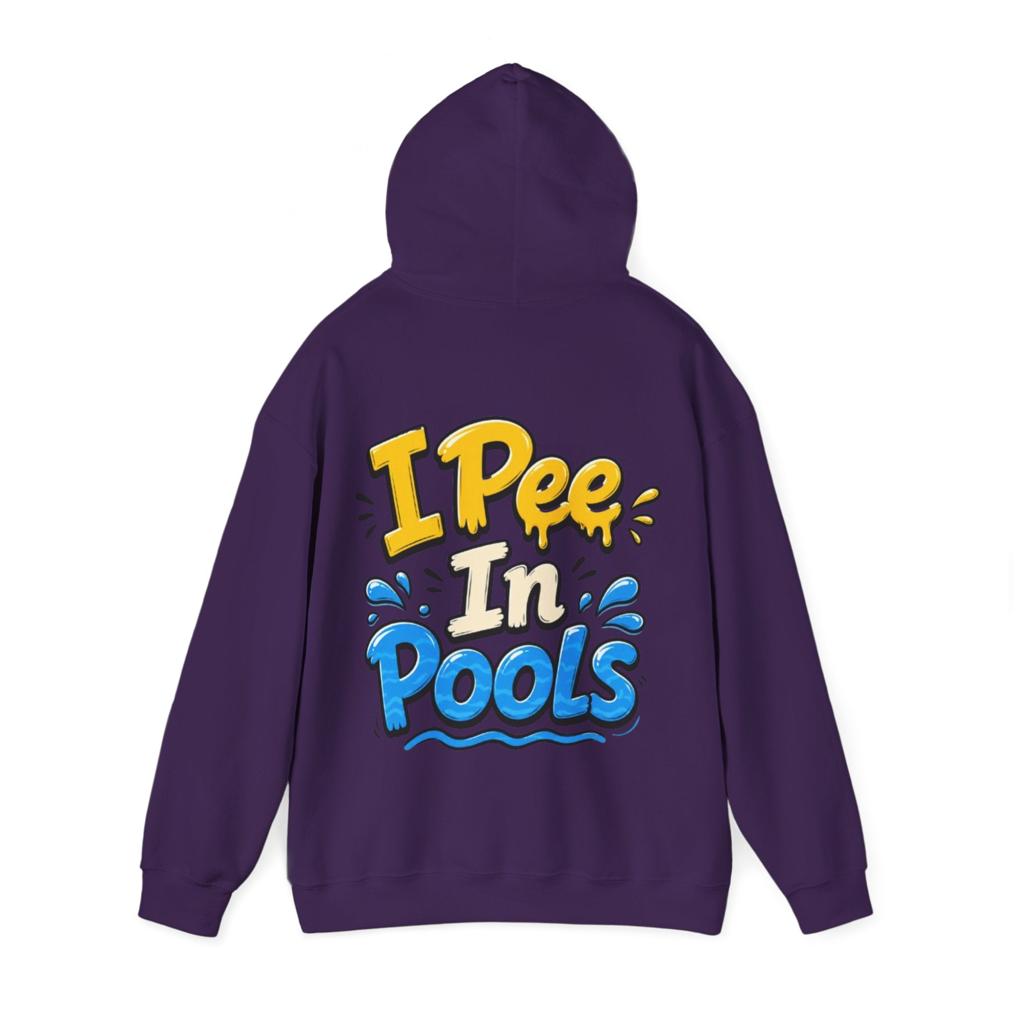 Adult Hoodie — I Pee In Pools Funny Graphic Pullover