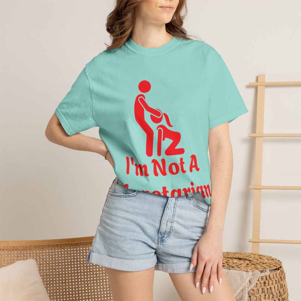 Graphic Adult T‑Shirt — "I'm Not A Vegetarian" Funny Meat Lover Tee
