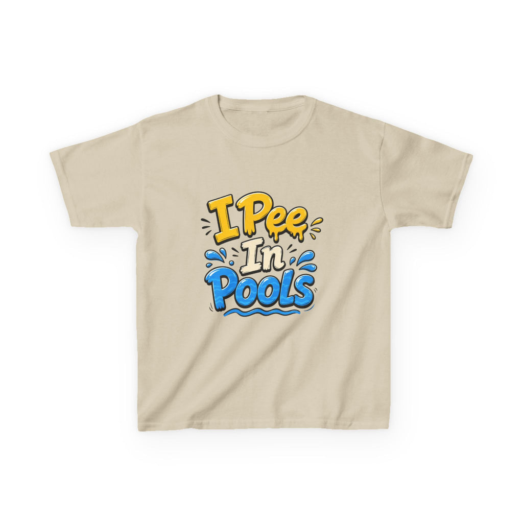 Kids Tee — "I Pee In Pools" Funny Summer Swim Shirt