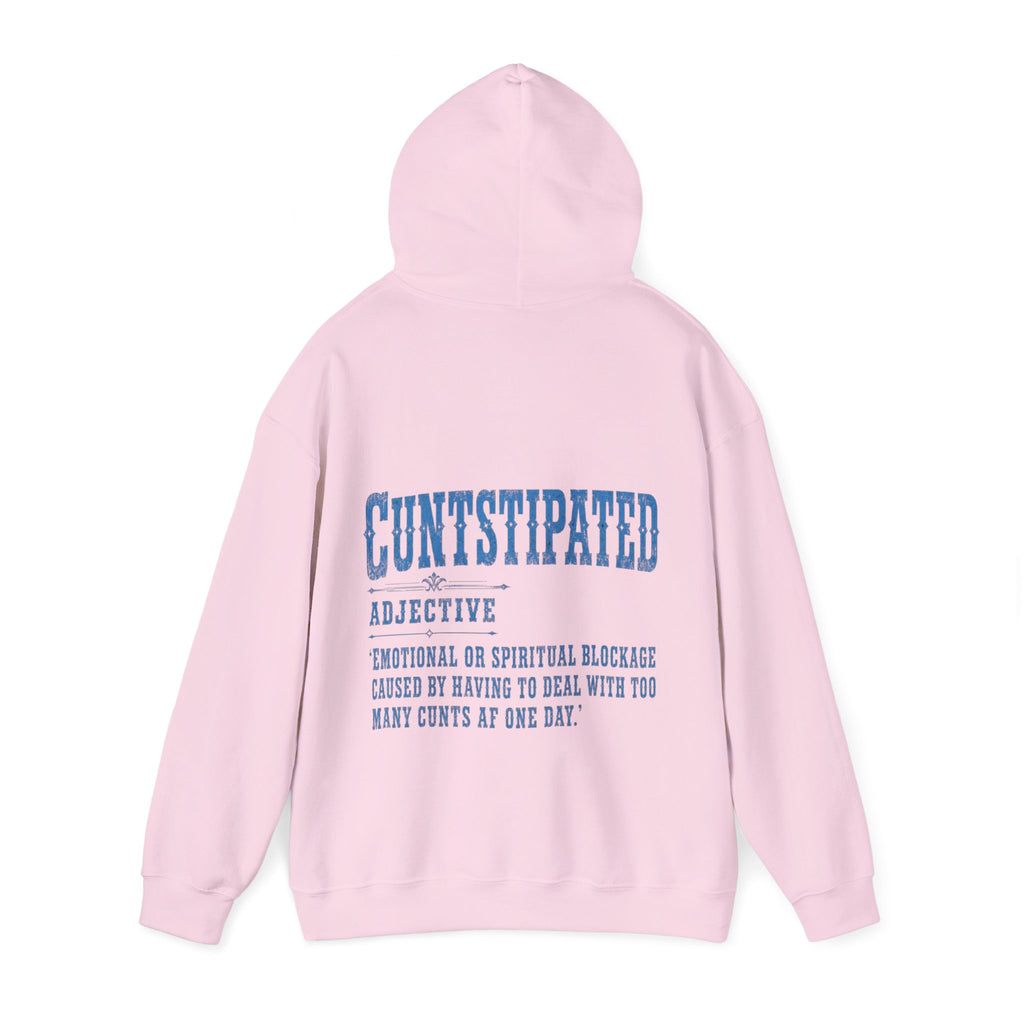 Adult Hoodie — 'Cuntstipated' Definition Graphic Pullover