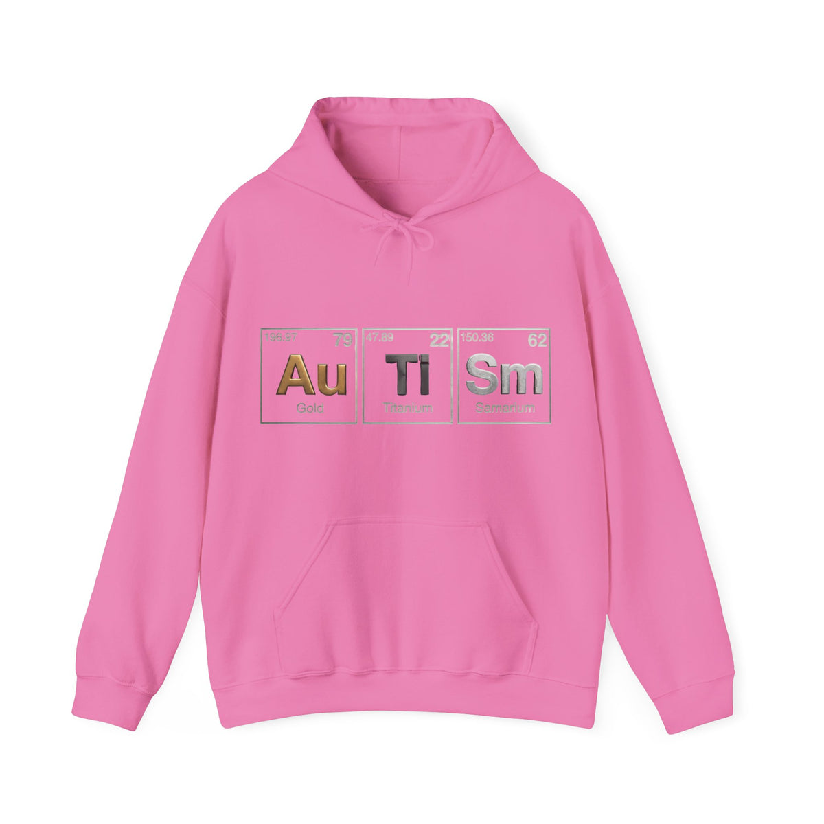 Autism Periodic Table Adult Hoodie — Au Ti Sm Element Design