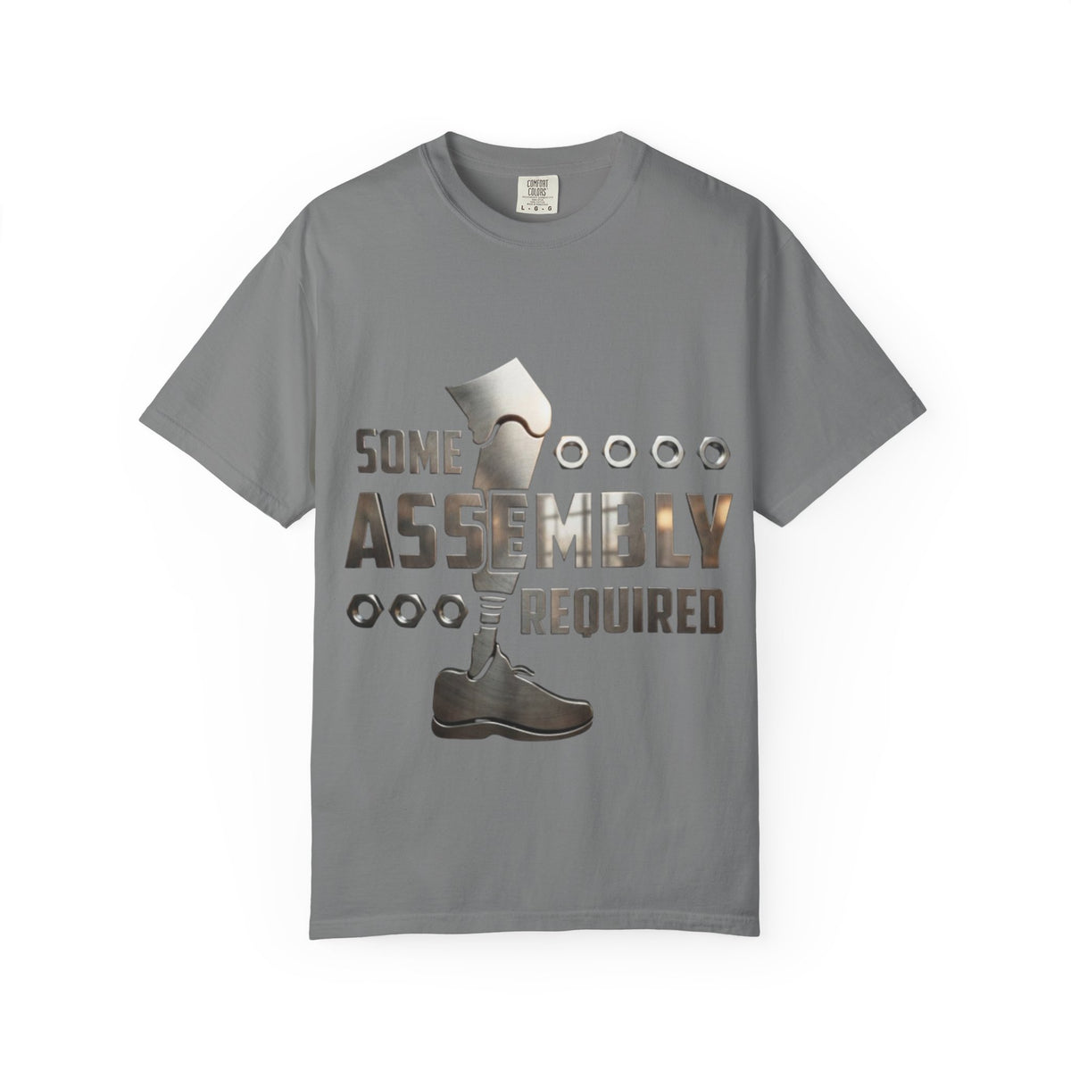 Some Assembly Required Adult T-Shirt — Funny DIY Carpenter Tee