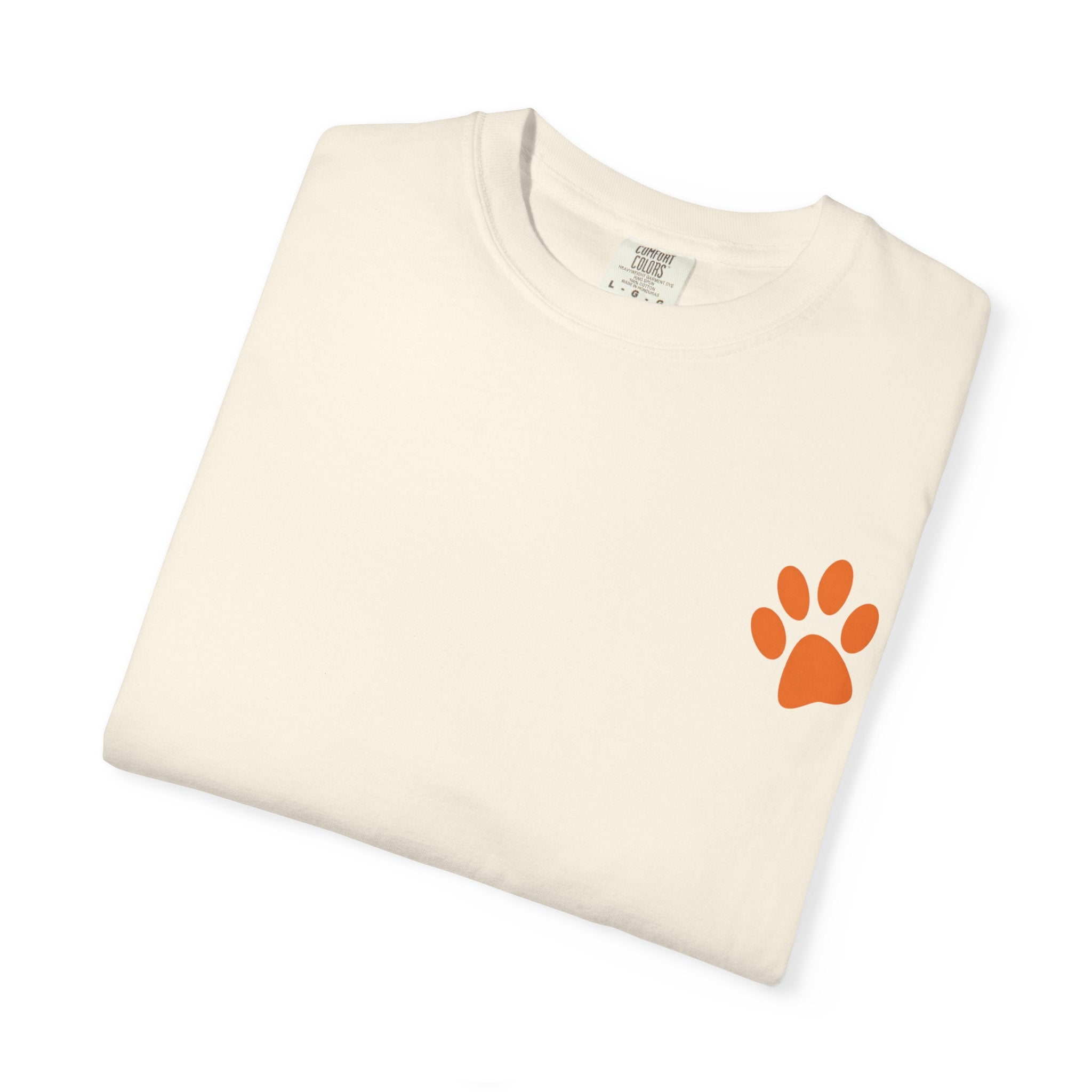 Bad Hair Day Puppy Adult T-Shirt | Paw Print Graphic