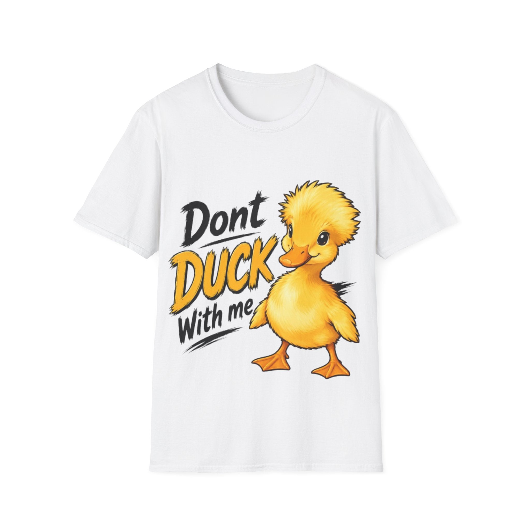 Don't Duck With Me Adult T-Shirt — Cute Yellow Duck Graphic Tee