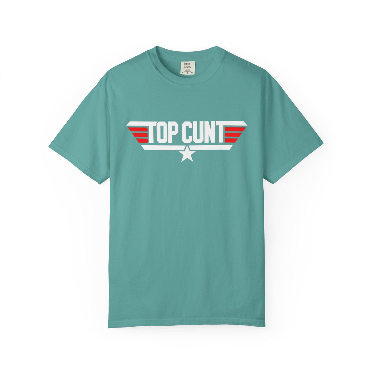 Top Cunt Graphic Adult T-Shirt — Retro Military-Inspired Statement Tee